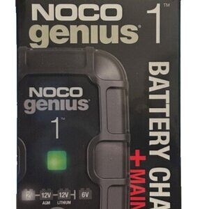 NOCO GENIUS1 1A Smart Car Battery Charger, 6V and 12V Automotive Charger